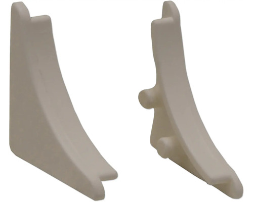 Zwei Möbelgleiter aus Kunststoff