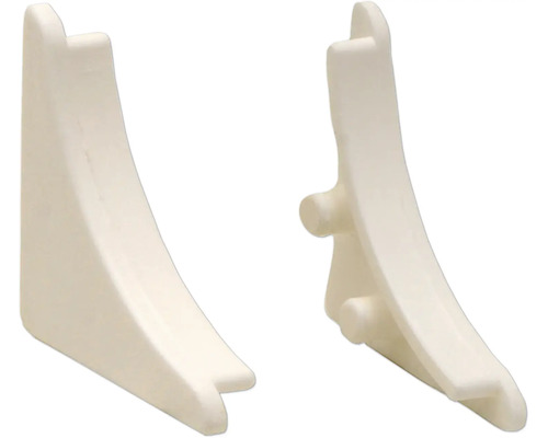 Zwei weiße Regalträger