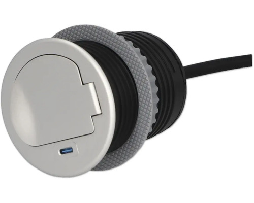 Bodeneinbausteckdose mit Kabel