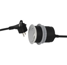 Bodeneinbausteckdose mit Stecker
