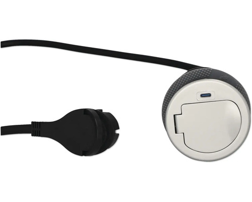 Steckdose mit USB Anschluss und Stecker