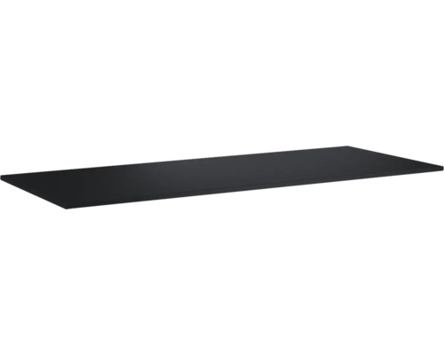 Waschtischplatte Jungborn 1210 x 460 mm schwarz matt ohne Ausschnitt