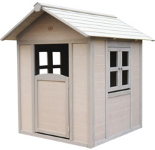 Spielhaus aus Holz mit Tür und Fenster