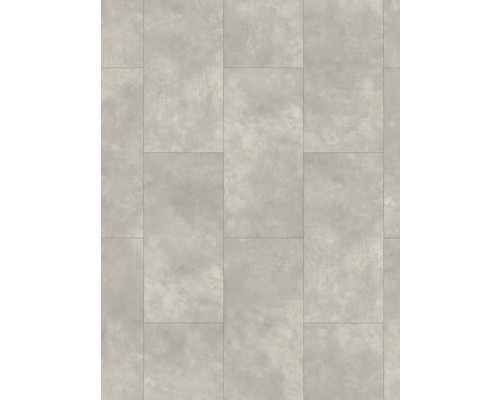 Handmuster zu Designboden Modular ONE Beton hellgrau Fliese Klickverbindung 853 x 400 x 8 mm