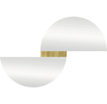 Wandspiegel asymetrisch 55x80 cm