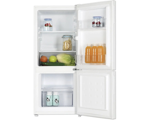 Geöffneter Kühlschrank mit Lebensmitteln