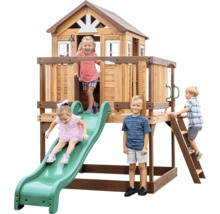 Kinderspielhaus mit Rutsche und Leiter für den Außenbereich