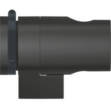 Schwarzer Wasserhahnanschluss