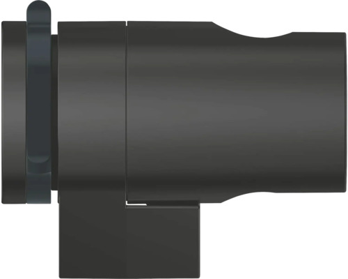 Schwarzer Wasserhahnanschluss