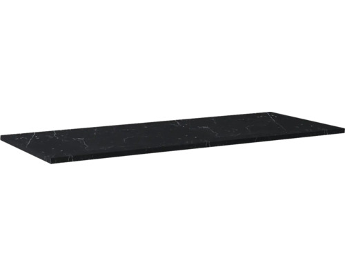 Jungborn Waschtischplatte 1210 x 460 mm marquina schwarz matt ohne Ausschnitt Schwarze Arbeitsplatte