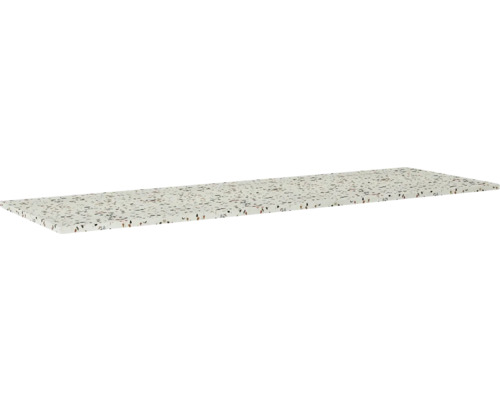 Waschtischplatte Jungborn 1610 x 460 mm Terrazzo River ohne Ausschnitt