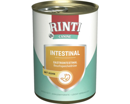 Hundefutter nass RINTI Canine Intestinal Magen-Darm / Bauchspeicheldrüse Huhn 400 g