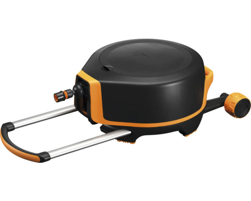 Gartenschlauchbox mit Handkurbel und Tragegestell