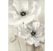 Gemälde mit weißen Blumen