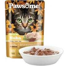 Pawsome Katzenfutter Huhn im Portionsbeutel mit Schale