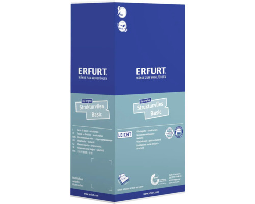 Verpackung Strukturvlies Basic von Erfurt für Wände zum Wohlfühlen