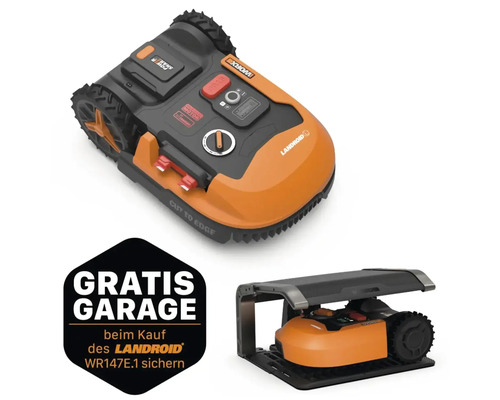 WORX 20V Akku M hroboter Landroid M500 Plus 18cm 500 m HORNBACH