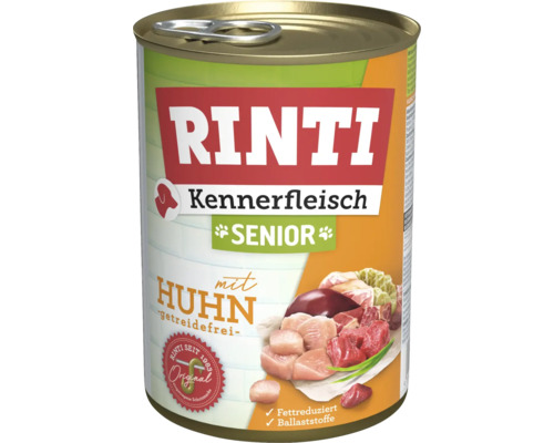 Hundefutter nass RINTI Kennerfleisch Senior Huhn 400 g