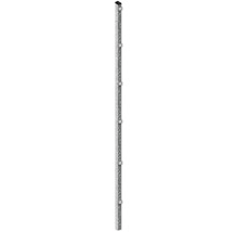 Pfosten 6 x 4 x 260 cm für Zaun 203 cm Höhe feuerverzinkt