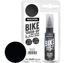 Maston Bike Lackstift zur Ausbesserung, Schwarz Matt RAL9005, 12 ml
