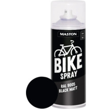 Mastons Fahrrad-Sprühfarbe, RAL 9005, Mattschwarz