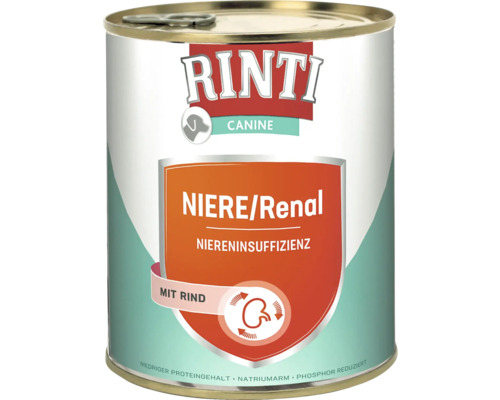 Hundefutter nass RINTI Canine Niere / Renal, Niereninsuffizienz Rind 800 g