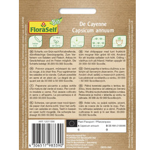 Cayenne Pfeffer Samen der Art Capsicum annuum