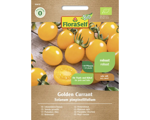 Bio Johannisbeer-Tomate Golden Curran FloraSelf Bio Samenfestes Saatgut Gemüsesamen