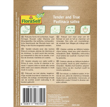 FloraSelf Logo Tender and True Pastinaca sativa Sowing Seed Packet