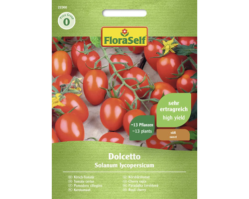 Kirschtomate Dolcetto FloraSelf Hybrid-Saatgut Gemüsesamen