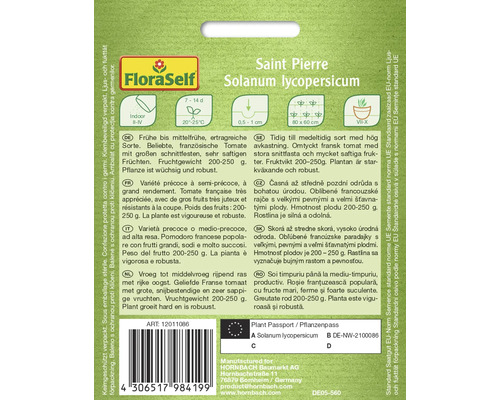 Saint Pierre Solanum lycopersicum Pflanzen-Informationen