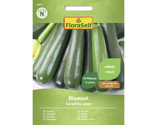 Zucchini Diamant FloraSelf F1 Hybride Gemüsesamen