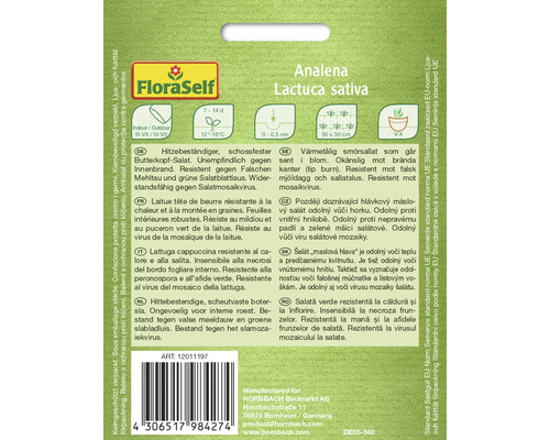 FloraSelf Analena Kopf Salat Samenpackung