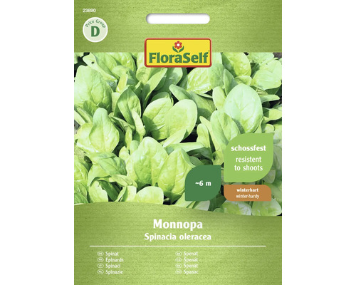 Spinat Monnopa FloraSelf Samenfestes Saatgut Gemüsesamen