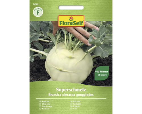 Kohlrabi Superschmelz FloraSelf samenfestes Saatgut Gemüsesamen