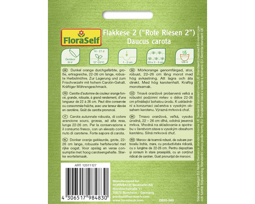 Samenpackung Flakkese 2 Rote Riesen 2 Daucus carota