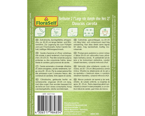 FloraSelf Berlikumer 2 Möhren-Samenpackung