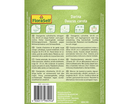 Samenpackung Darina Daucus carota von FloraSelf