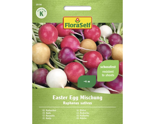 Radieschen Easter Egg Mischung FloraSelf Samenfestes Saatgut Gemüsesamen