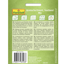 Gartenkräuter Aroma Sortiment, 5 m Saatband FloraSelf Samenfestes Saatgut Kräutersamen, Kombination aus Petersilie, Schnittlauch, Basilikum, Dill, Bohnenkraut, Majoran und Zitronenmelisse