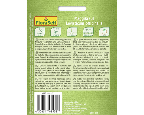Maggikraut (Levisticum officinalis) Samenpackung