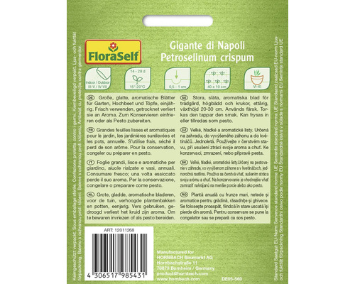 FloraSelf Gigante di Napoli Petersiliensamenpackung