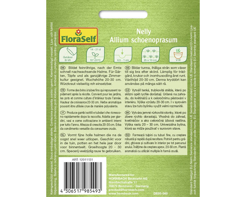 Samenpackung Schnittlauch Nelly Allium schoenoprasum