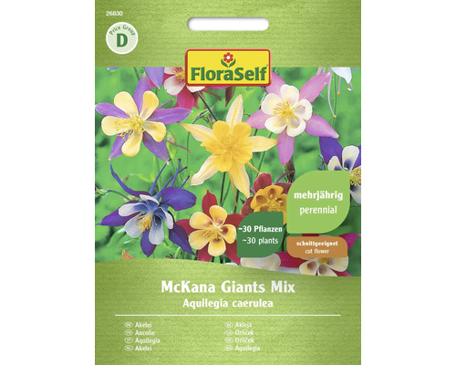 Akelei McKana Giants FloraSelf Samenfestes Saatgut Blumensamen