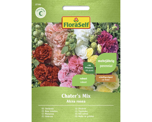 Stockrose Chater’s Mischung FloraSelf Samenfestes Saatgut Blumensamen