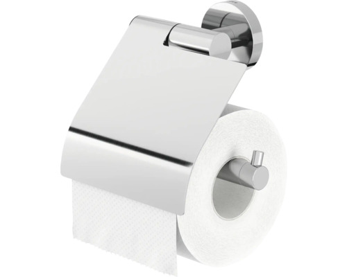 Toilettenpapierhalter aus Metall mit Toilettenpapierrolle