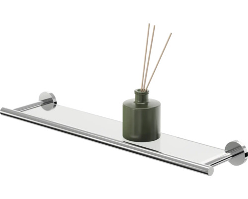 Glasablage mit Handtuchhalter und Duftspender