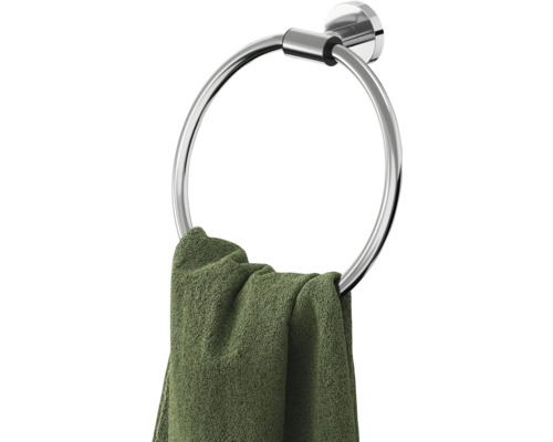Handtuchring aus Metall mit Handtuch