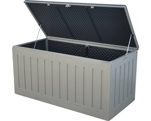 Geöffnete Aufbewahrungsbox aus Kunststoff