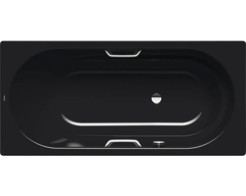 Badewanne KALDEWEI VAIO STAR 961 80 x 170 cm schwarz glänzend 234100010701 Rechteckige Badewanne, aus Sanitäracryl
